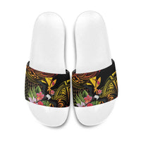 Hawaii Iwa Bird Slide Sandals Great Frigatebird Kanaka Tropical Hippie Style - Polynesian Pride