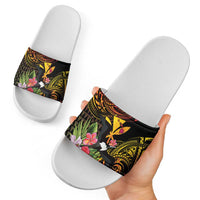 Hawaii Iwa Bird Slide Sandals Great Frigatebird Kanaka Tropical Hippie Style - Polynesian Pride