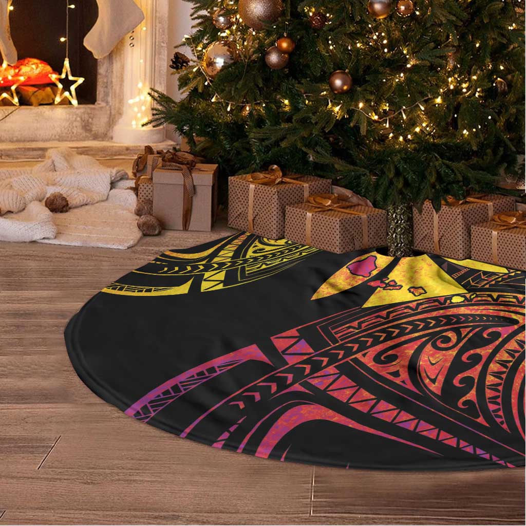 Hawaii Iwa Bird Tree Skirt Great Frigatebird Kanaka Tropical Hippie Style - Polynesian Pride
