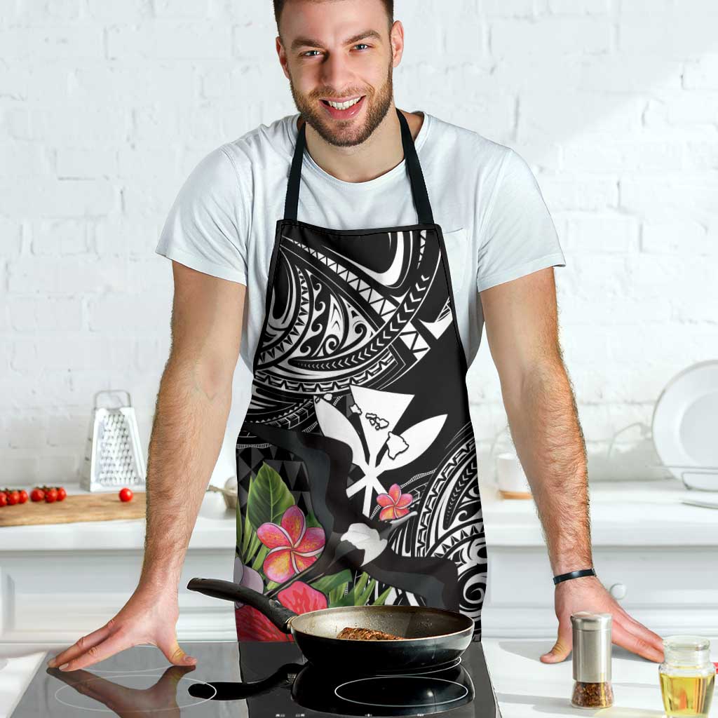 Hawaii Iwa Bird Apron Great Frigatebird Kanaka Tropical Flowers - Polynesian Pride