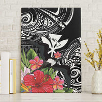 Hawaii Iwa Bird Canvas Wall Art Great Frigatebird Kanaka Tropical Flowers - Polynesian Pride
