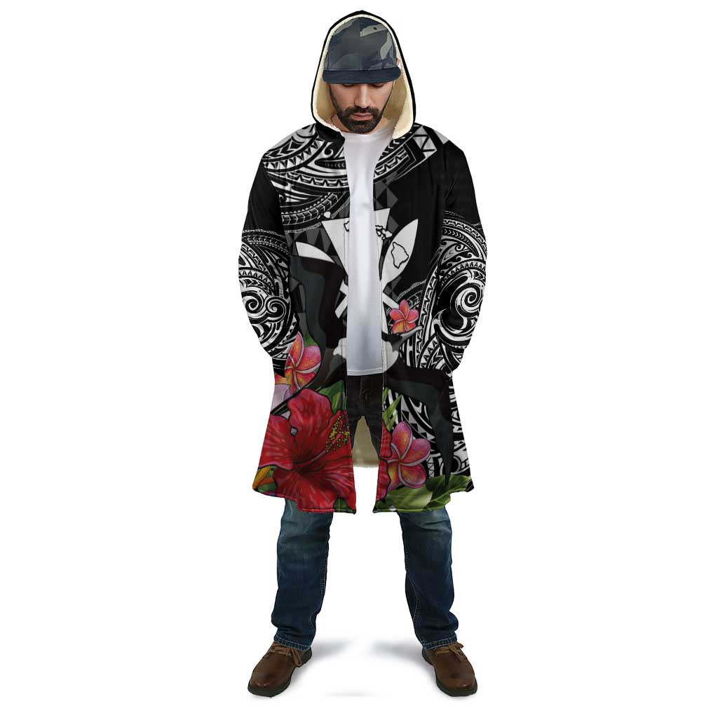 Hawaii Iwa Bird Cloak Great Frigatebird Kanaka Tropical Flowers - Polynesian Pride