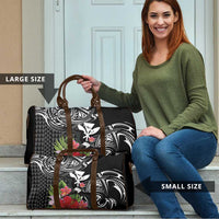 Hawaii Iwa Bird Travel Bag Great Frigatebird Kanaka Tropical Flowers - Polynesian Pride