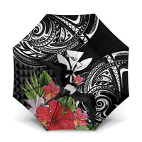 Hawaii Iwa Bird Umbrella Great Frigatebird Kanaka Tropical Flowers - Polynesian Pride