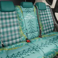 Teal Palaka Hawaii Iwa Bird Back Car Seat Cover Hawaiian Kakau Jade Vine Lei - Polynesian Pride