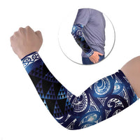 Matariki New Zealand Arm Sleeves NZ Niho Taniwha Maori New Year Blue Galaxy