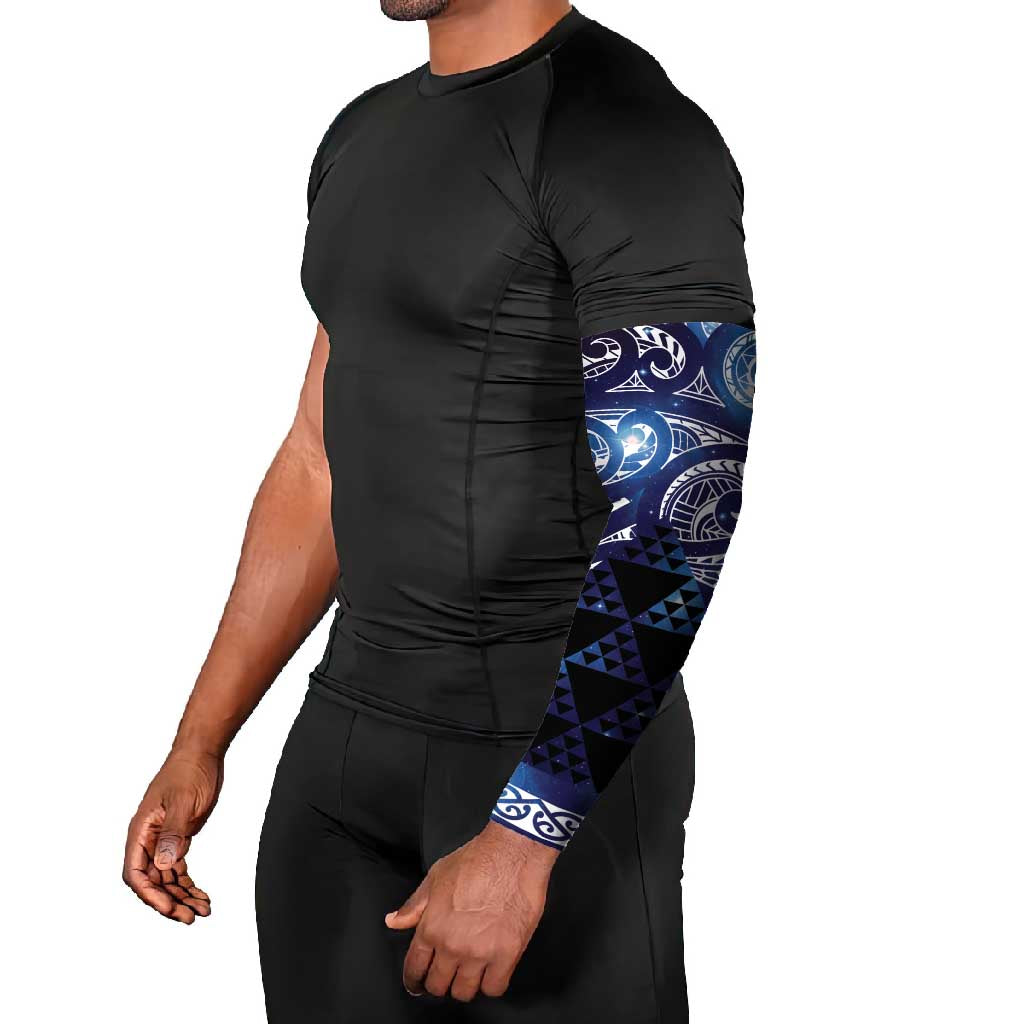 Matariki New Zealand Arm Sleeves NZ Niho Taniwha Maori New Year Blue Galaxy
