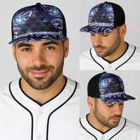 Matariki New Zealand Baseball Net Cap NZ Niho Taniwha Maori New Year Blue Galaxy LT14 - Polynesian Pride