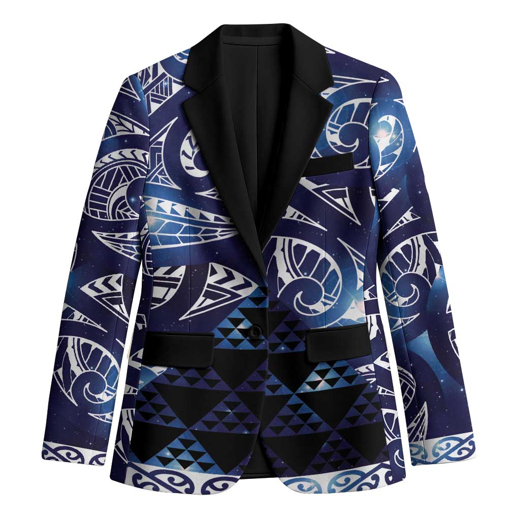 Matariki New Zealand Blazer NZ Niho Taniwha Maori New Year Blue Galaxy