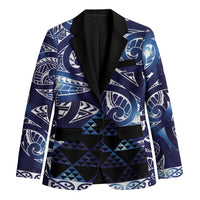 Matariki New Zealand Blazer NZ Niho Taniwha Maori New Year Blue Galaxy
