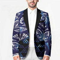 Matariki New Zealand Blazer NZ Niho Taniwha Maori New Year Blue Galaxy