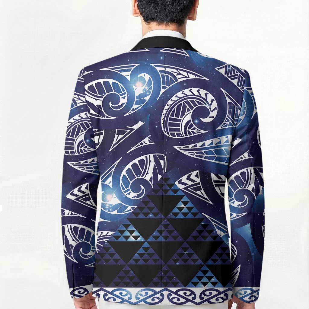 Matariki New Zealand Blazer NZ Niho Taniwha Maori New Year Blue Galaxy