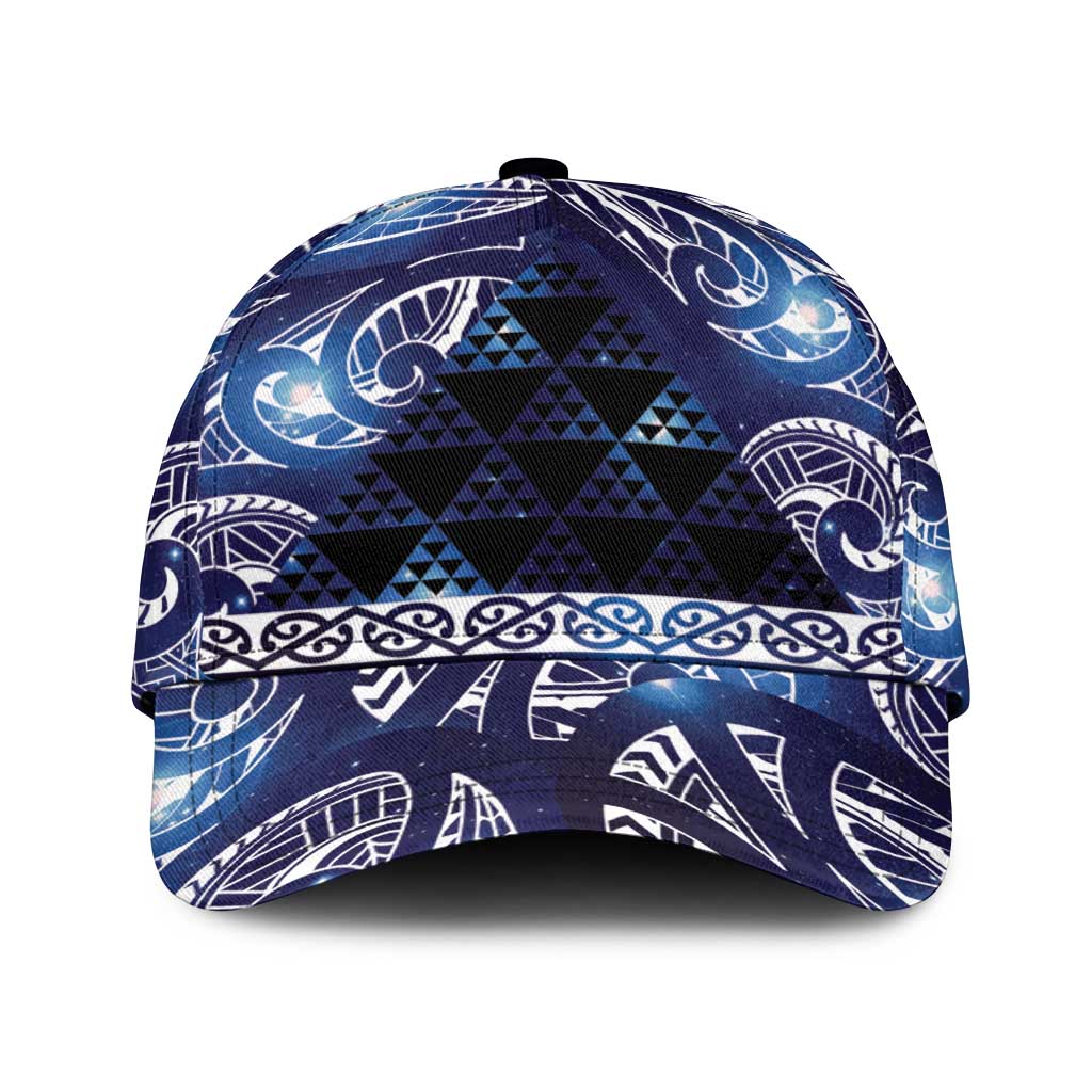 Matariki New Zealand Classic Cap NZ Niho Taniwha Maori New Year Blue Galaxy LT14 Universal Fit Blue - Polynesian Pride