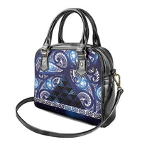 Matariki New Zealand Shoulder Handbag NZ Niho Taniwha Maori New Year Blue Galaxy LT14 - Polynesian Pride