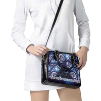 Matariki New Zealand Shoulder Handbag NZ Niho Taniwha Maori New Year Blue Galaxy LT14 - Polynesian Pride