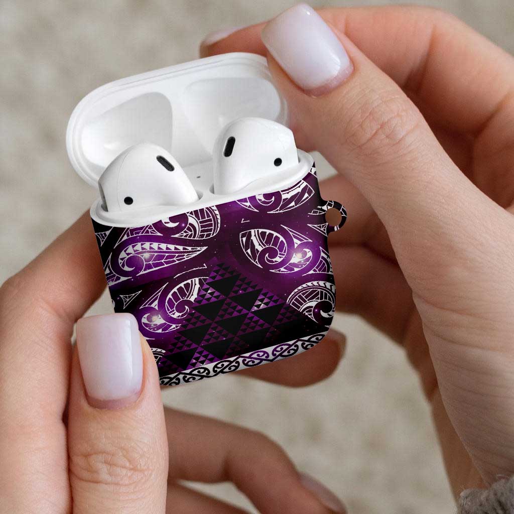 Matariki New Zealand AirPods Case NZ Niho Taniwha Maori New Year Purple Galaxy