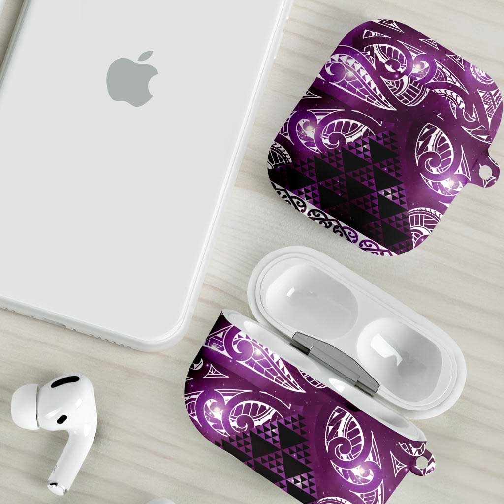 Matariki New Zealand AirPods Case NZ Niho Taniwha Maori New Year Purple Galaxy