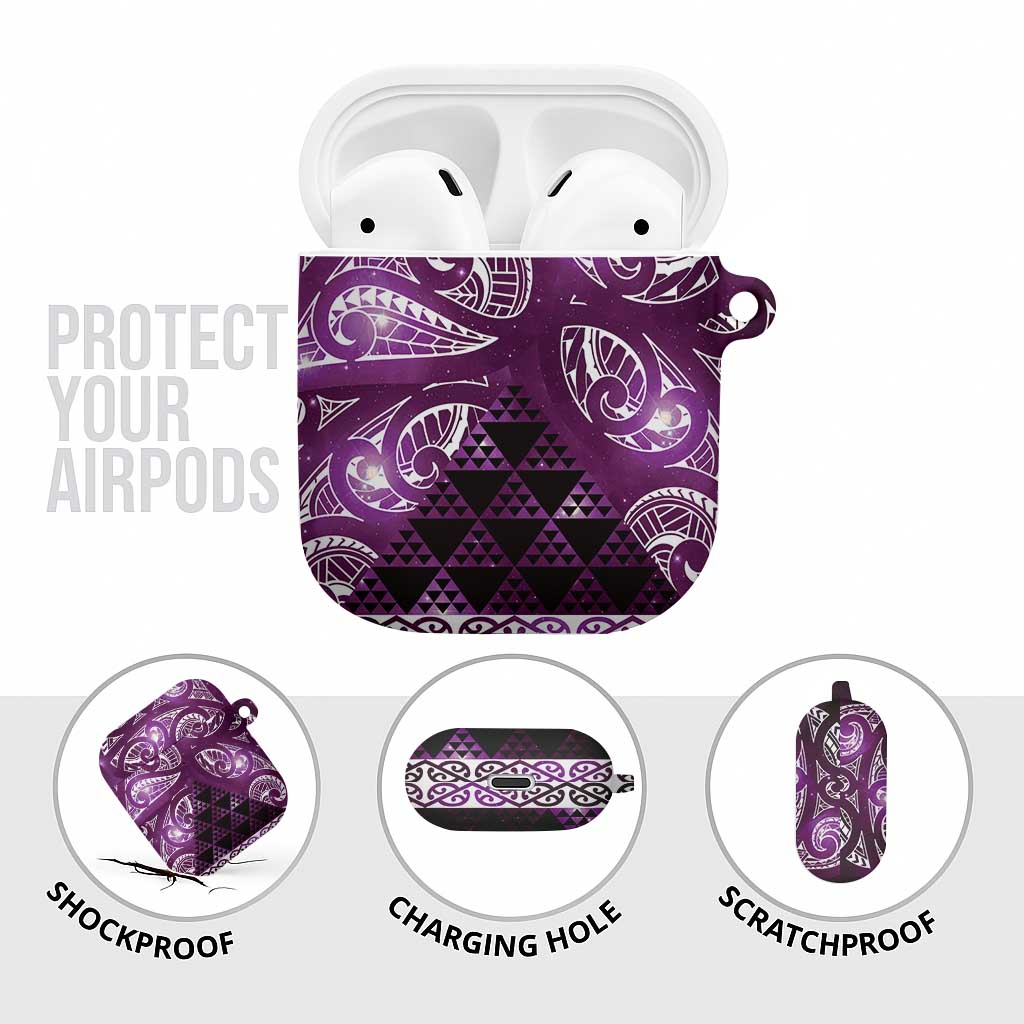 Matariki New Zealand AirPods Case NZ Niho Taniwha Maori New Year Purple Galaxy