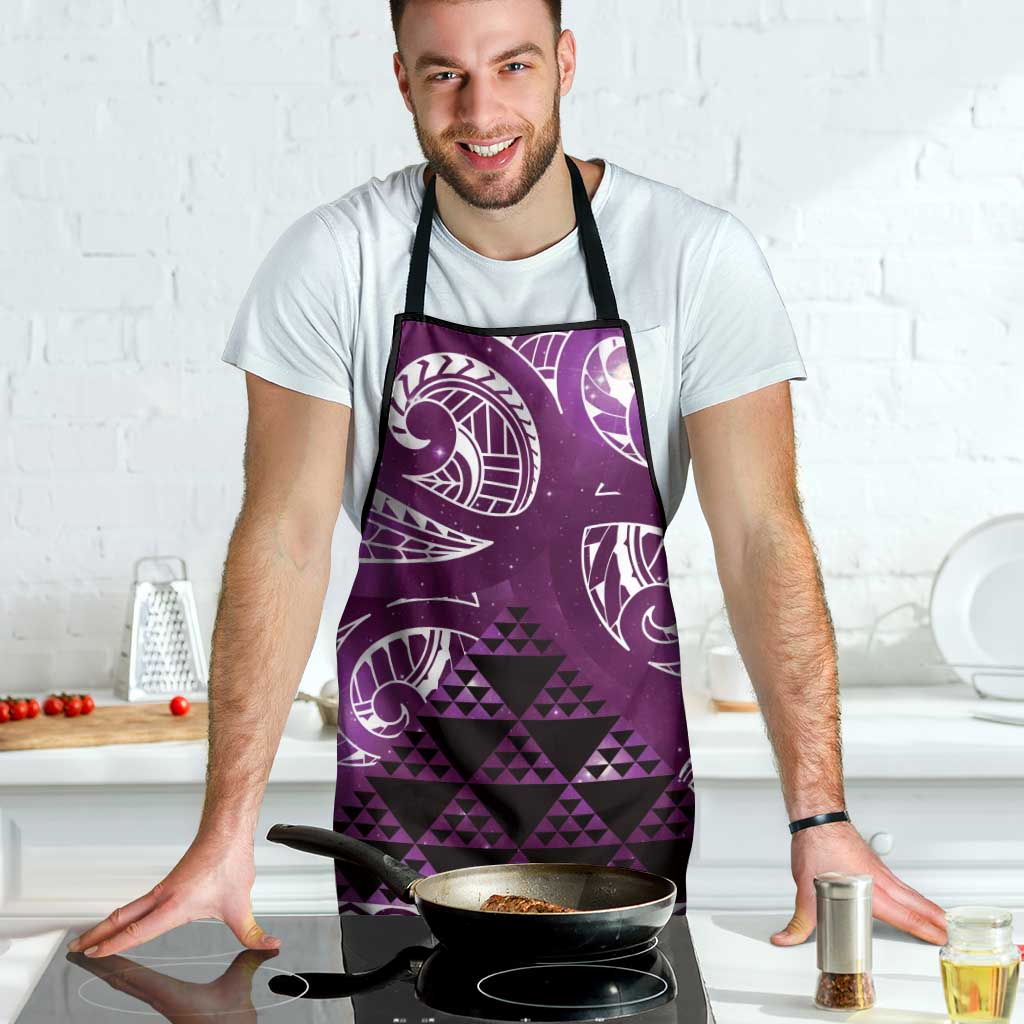 Matariki New Zealand Apron NZ Niho Taniwha Maori New Year Purple Galaxy LT14 - Polynesian Pride