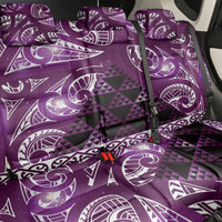 Matariki New Zealand Back Car Seat Cover NZ Niho Taniwha Maori New Year Purple Galaxy