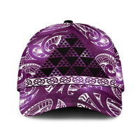 Matariki New Zealand Classic Cap NZ Niho Taniwha Maori New Year Purple Galaxy LT14 Universal Fit Purple - Polynesian Pride