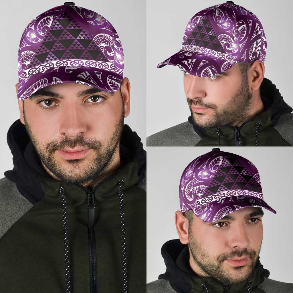 Matariki New Zealand Classic Cap NZ Niho Taniwha Maori New Year Purple Galaxy LT14 - Polynesian Pride