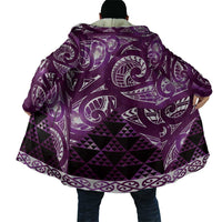 Matariki New Zealand Cloak NZ Niho Taniwha Maori New Year Purple Galaxy LT14 - Polynesian Pride