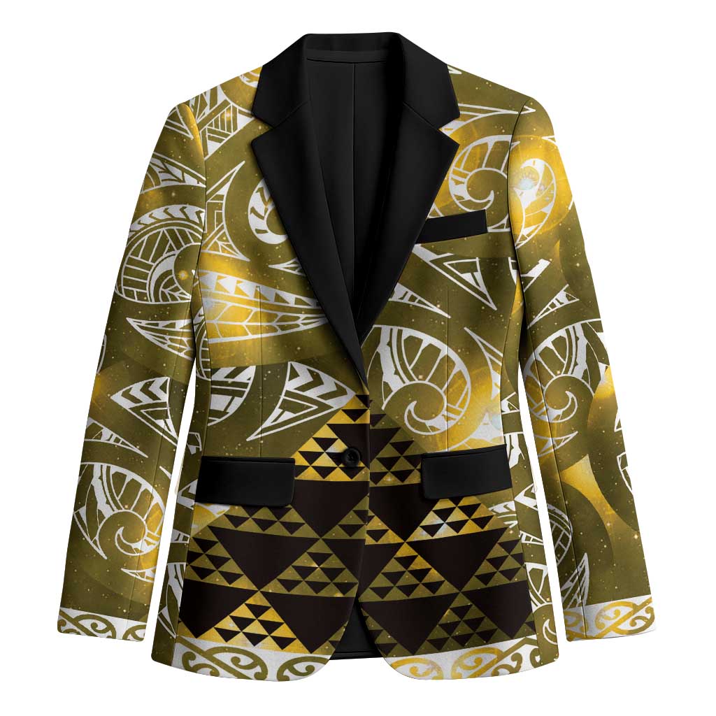 Matariki New Zealand Blazer NZ Niho Taniwha Maori New Year Yellow Galaxy