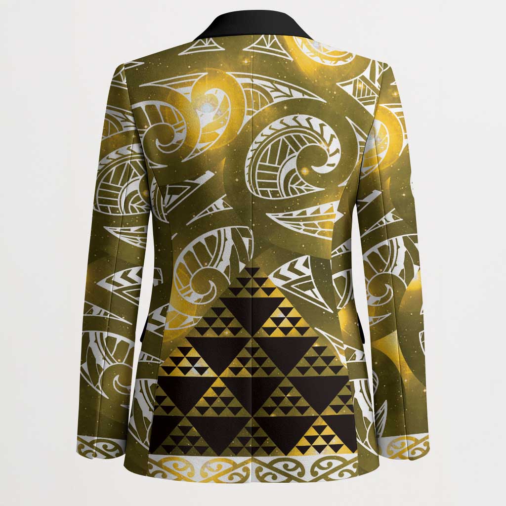 Matariki New Zealand Blazer NZ Niho Taniwha Maori New Year Yellow Galaxy