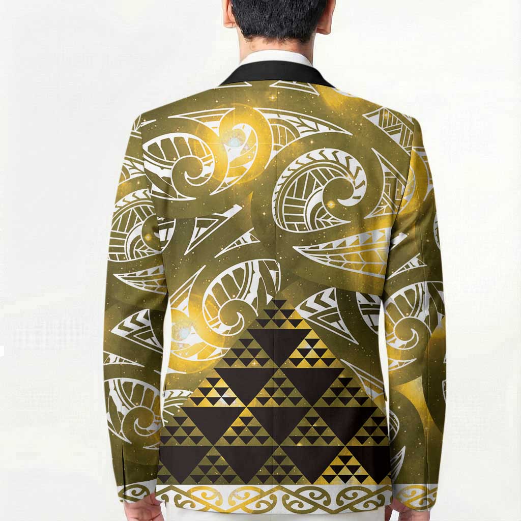 Matariki New Zealand Blazer NZ Niho Taniwha Maori New Year Yellow Galaxy
