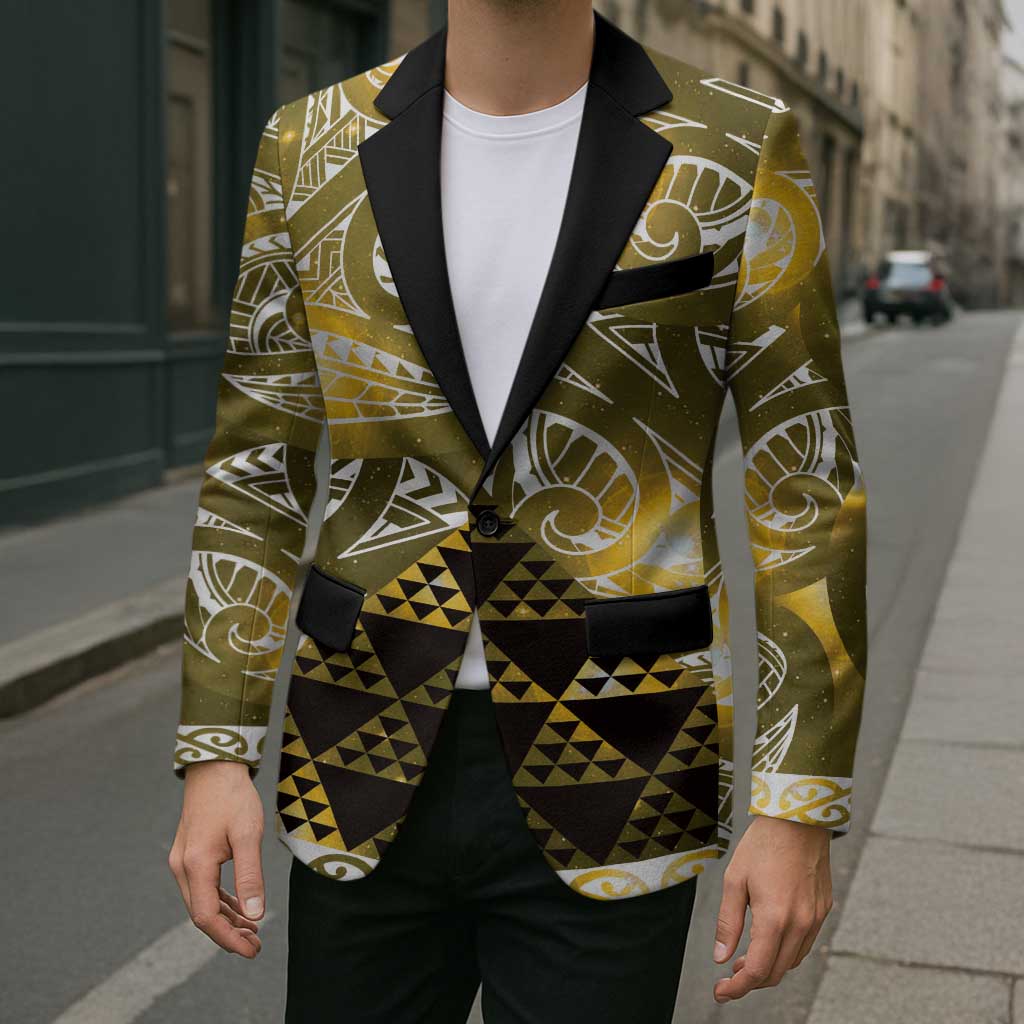 Matariki New Zealand Blazer NZ Niho Taniwha Maori New Year Yellow Galaxy