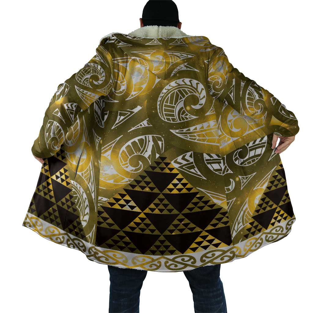 Matariki New Zealand Cloak NZ Niho Taniwha Maori New Year Yellow Galaxy LT14 - Polynesian Pride