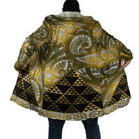 Matariki New Zealand Cloak NZ Niho Taniwha Maori New Year Yellow Galaxy LT14 - Polynesian Pride