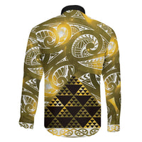 Matariki New Zealand Family Matching Mermaid Dress and Hawaiian Shirt NZ Niho Taniwha Maori New Year Yellow Galaxy