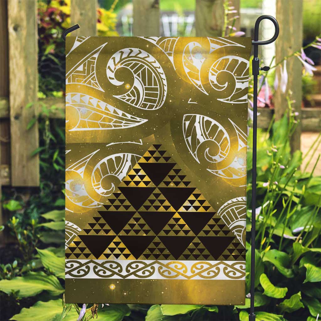 Matariki New Zealand Garden Flag NZ Niho Taniwha Maori New Year Yellow Galaxy