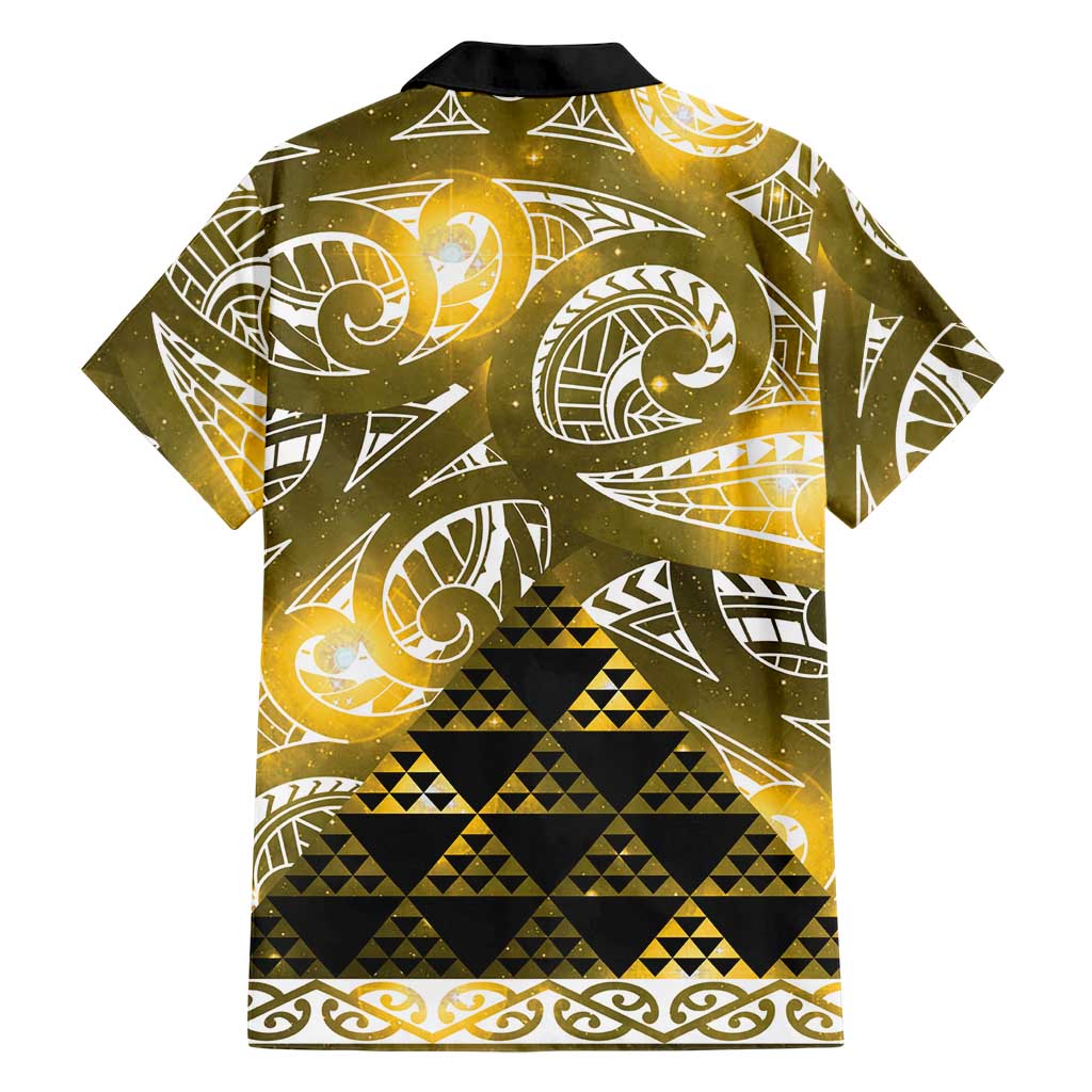 Matariki New Zealand Hawaiian Shirt NZ Niho Taniwha Maori New Year Yellow Galaxy LT14 - Polynesian Pride