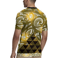 Matariki New Zealand Rugby Jersey NZ Niho Taniwha Maori New Year Yellow Galaxy LT14 - Polynesian Pride