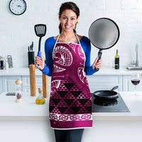 Matariki New Zealand Apron NZ Niho Taniwha Maori New Year Pink Galaxy LT14 - Polynesian Pride