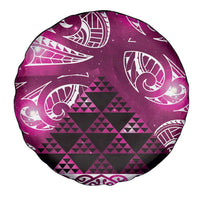 Matariki New Zealand Spare Tire Cover NZ Niho Taniwha Maori New Year Pink Galaxy