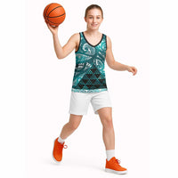 Matariki New Zealand Basketball Jersey NZ Niho Taniwha Maori New Year Cyan Galaxy