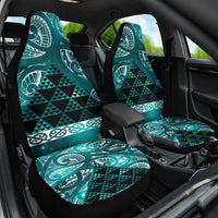 Matariki New Zealand Car Seat Cover NZ Niho Taniwha Maori New Year Cyan Galaxy