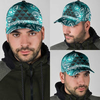 Matariki New Zealand Classic Cap NZ Niho Taniwha Maori New Year Cyan Galaxy LT14 - Polynesian Pride