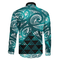 Matariki New Zealand Family Matching Off Shoulder Short Dress and Hawaiian Shirt NZ Niho Taniwha Maori New Year Cyan Galaxy