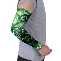 Matariki New Zealand Arm Sleeves NZ Niho Taniwha Maori New Year Green Galaxy