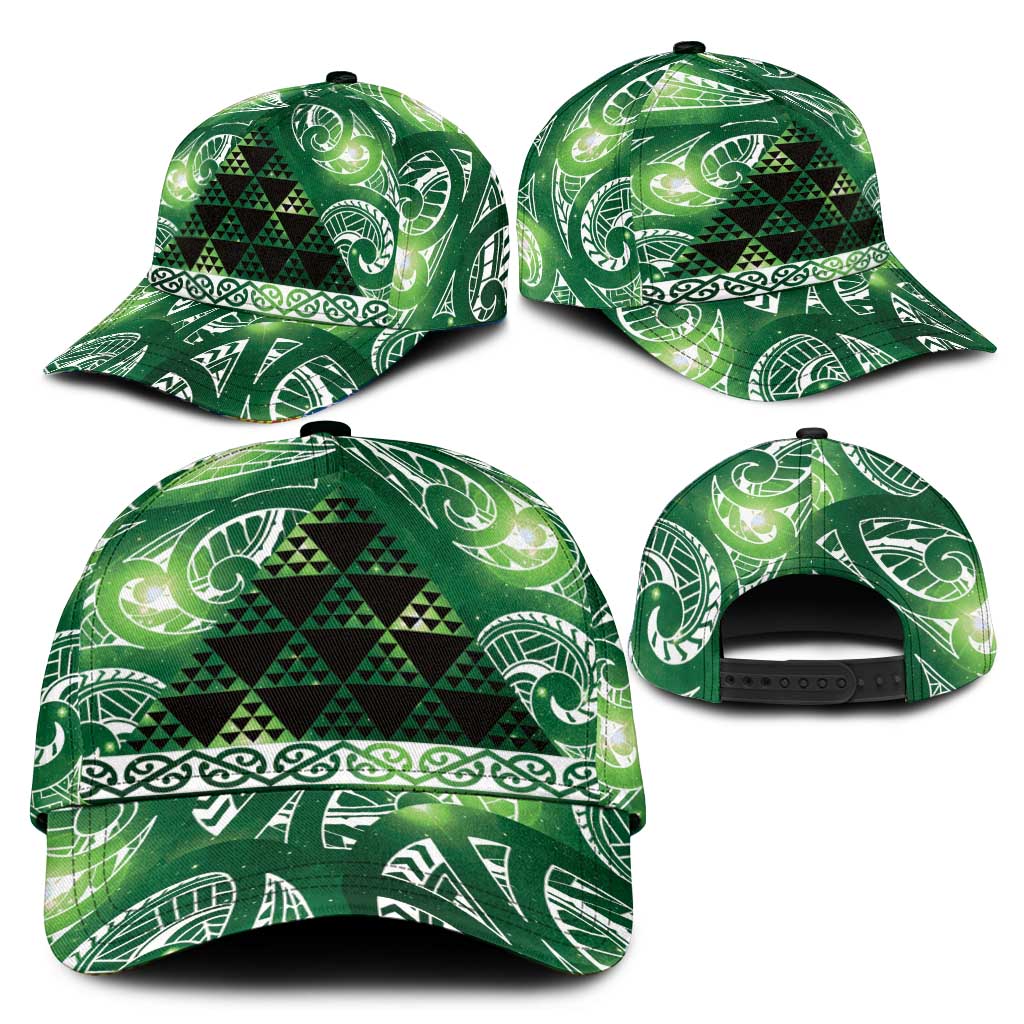 Matariki New Zealand Classic Cap NZ Niho Taniwha Maori New Year Green Galaxy LT14 - Polynesian Pride