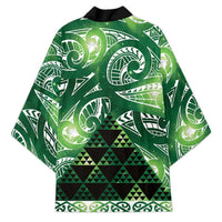 Matariki New Zealand Kimono NZ Niho Taniwha Maori New Year Green Galaxy LT14 - Polynesian Pride