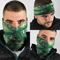 Matariki New Zealand Neck Gaiter NZ Niho Taniwha Maori New Year Green Galaxy