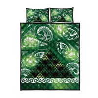 Matariki New Zealand Quilt Bed Set NZ Niho Taniwha Maori New Year Green Galaxy LT14 - Polynesian Pride