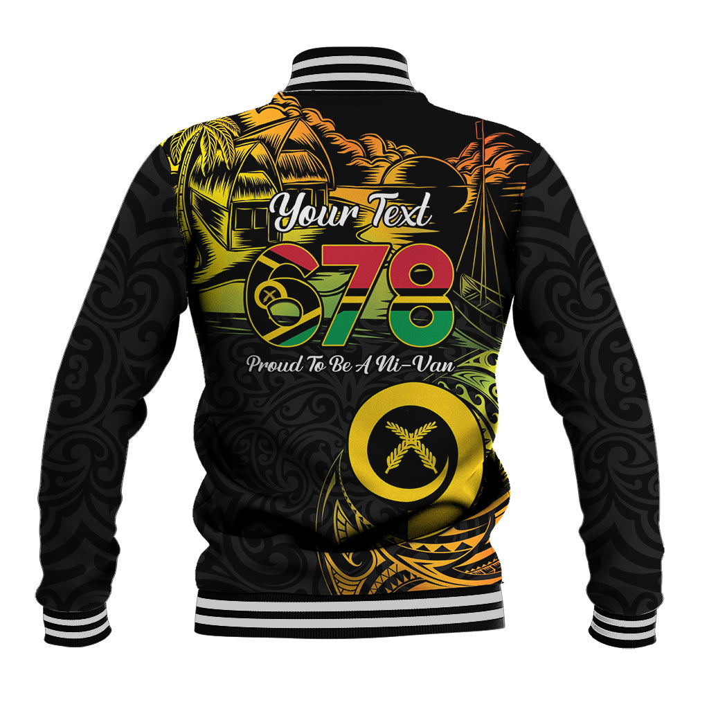 Personalised Vanuatu 678 Baseball Jacket Proud To Be A Ni-Van