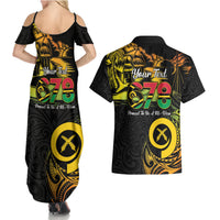 Personalised Vanuatu 678 Couples Matching Summer Maxi Dress and Hawaiian Shirt Proud To Be A Ni-Van